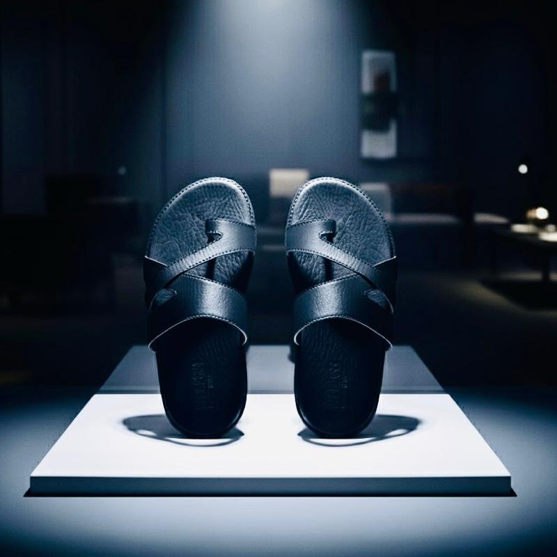 (.5.) Dép Da Xỏ Ngón ,Dép Da Nam Cao Cấp,Trẻ Trung,Sang Trọng,SanDal Nam Thời Trang ,XỎ NGÓN