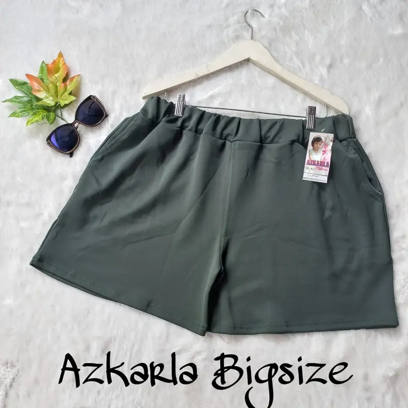 HOTPANTS POLOS EXTRA JUMBO BB 90-135 KILO BY AZKARLA TERLARIS,TERYAMAN DAN BERKUALITAS #celanaootd#celanajumbo 8