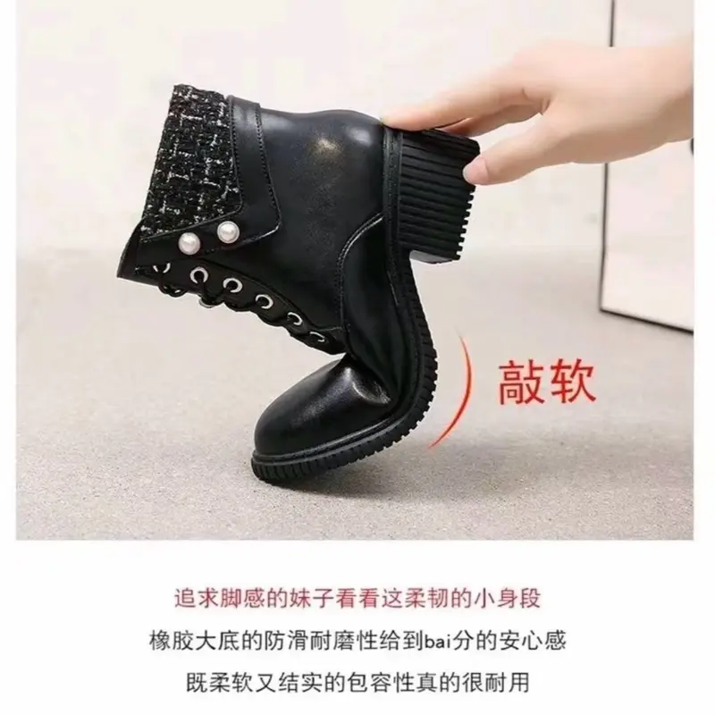 SEPATU SNEAKER KULIT BOOTS WANITA S10 5