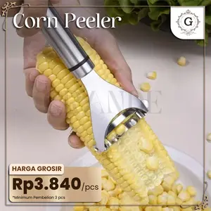 BISA COD - Pengupas jagung Stainless Steel, alat pengupas buah dan sayuran dapur, pengupas pisau Jagung mudah dikelupas | Alat Pengupas Jagung Parutan Biji Jagung Stainless steel Corn Peeler Stripper Serbaguna ANTI KARAT | TERMURAH