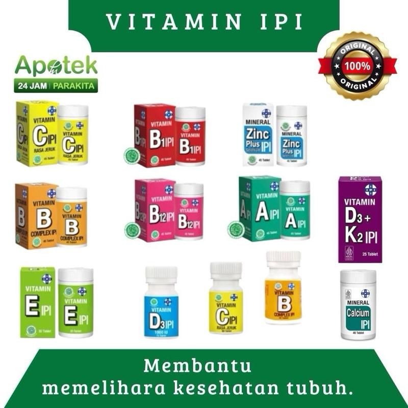 VITAMIN IPI Suplemen Makanan dan Multivitamin / Vitamin A, B1, - Shop ...