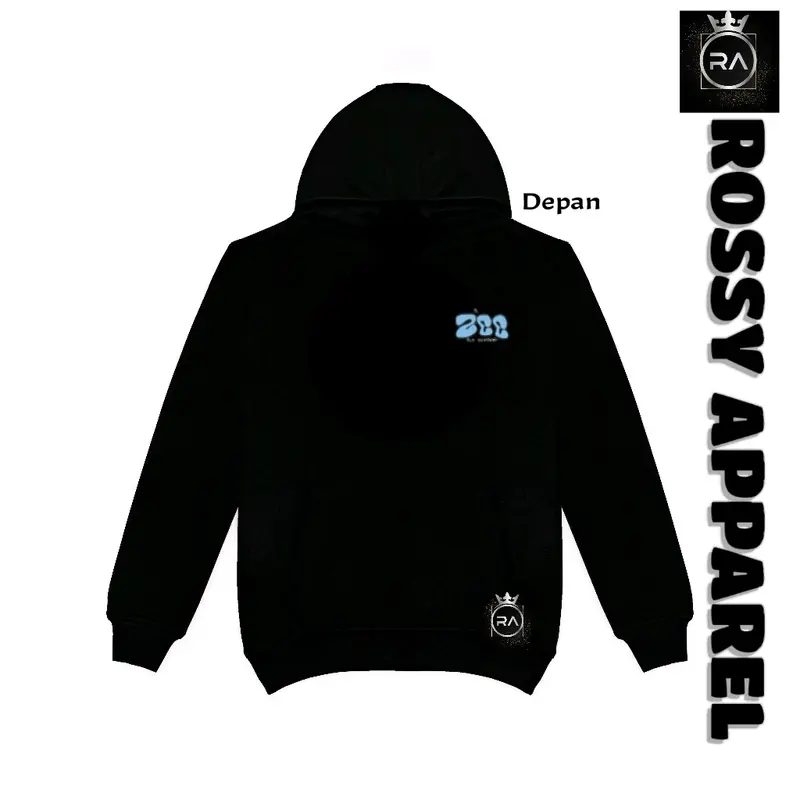 Jaket Hoddie JKT48 Zee Grafity NEW Free PC Jaket Wanita Distro Premium Fleece Panjang Crewneck Hitam 1