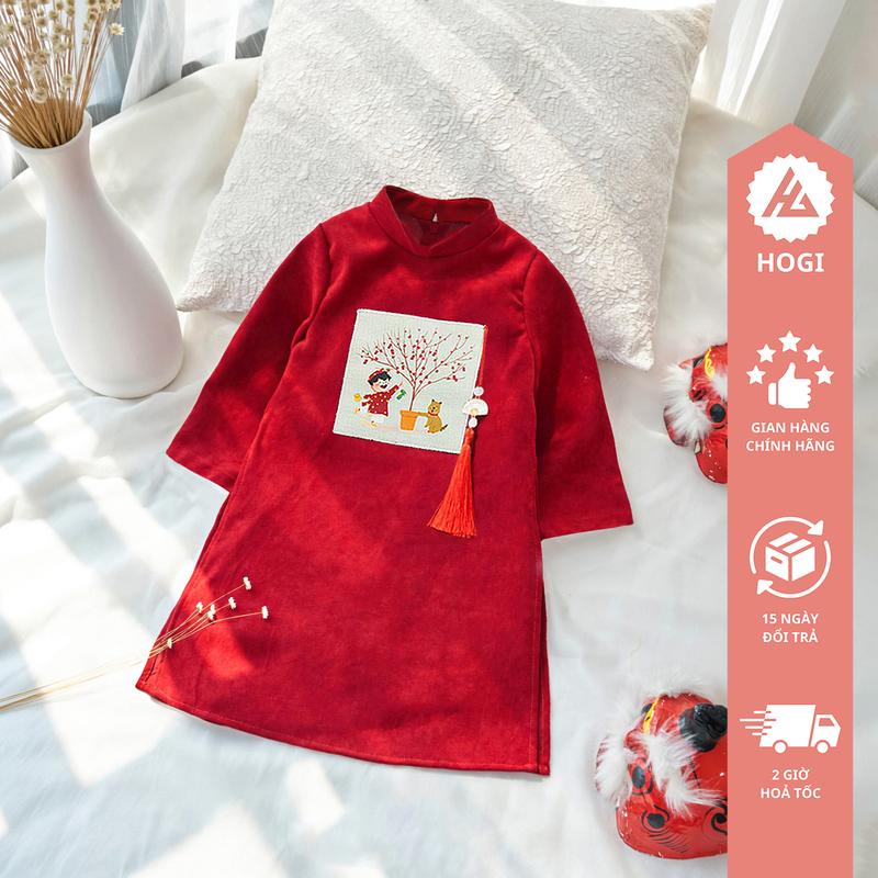   Deal Mở Bán  Áo Dài Bé Trai Minh An Cách Tân Chất Nhung Chéo Họa Tiết Tết Cao Cấp Có Size Đại - Hogi Clothing 