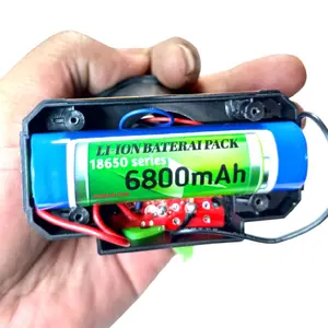 Upgrade Baterai CAS SENTER KEPALA LI-ION type 1X 18650 3.7V 68000mAh tanpa SOKET