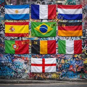 Bendera Piala Dunia Ukuran Besar Dan Sedang Berkualitas Tinggi
