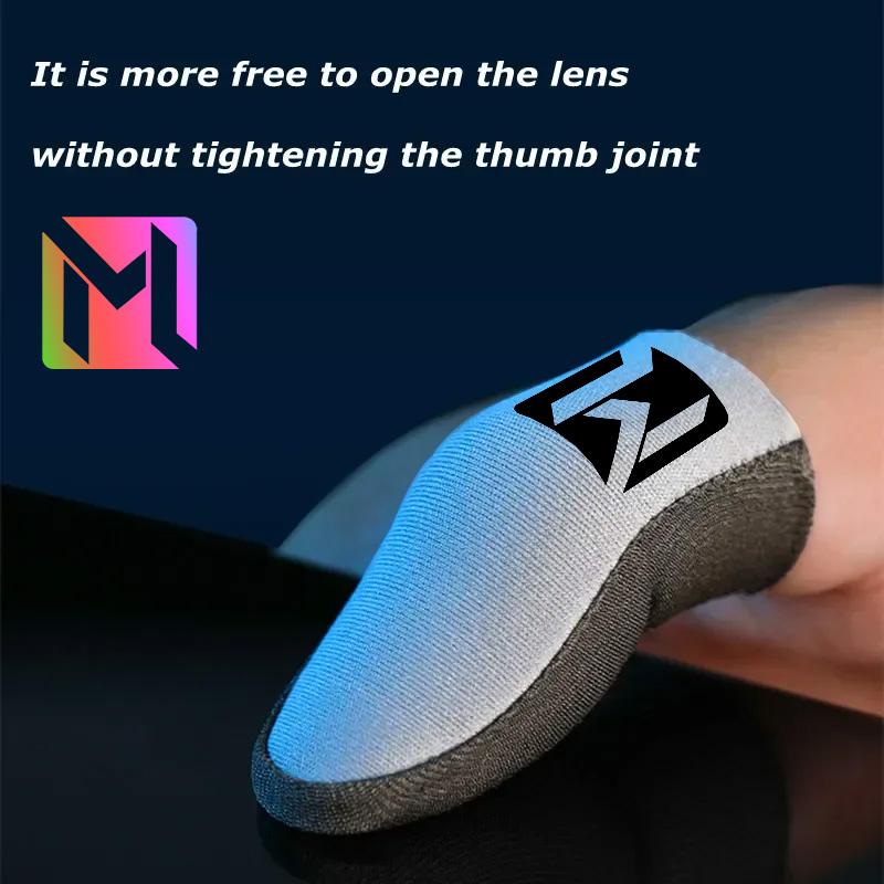 Cũi Ngón Tay PLEXTONG Sợi Màu Bạc Thoáng Khí Dành Cho Bộ Điều Khiển Trò Chơi Và Màn Hình Cảm Ứng PUBG Găng Tay Ngón Tay Cái Chơi Game Chuyên Nghiệp Thích Hợp Cho MLBB