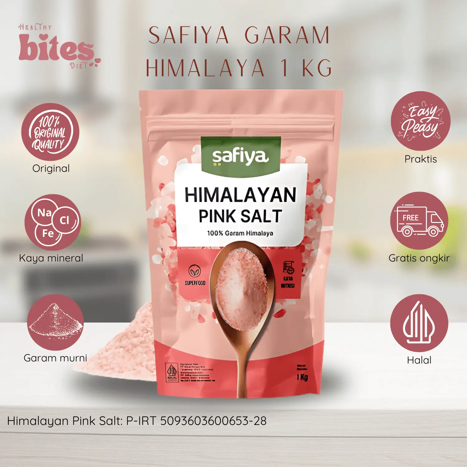 Garam Himalaya Safiya - Pink Himalayan Salt Original Premium - Natural