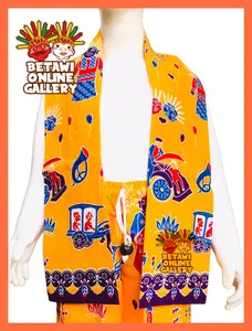 Paket Cukin Syal Betawi Anak Ondel Ondel / Cukin Selendang Betawi Anak