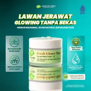 Mako by Seris Moisturizer Fresh Glowy Skin Day Night Cream Totol Jerawat dan Bekas Moist Obat Jerawat Bruntusan Ampuh