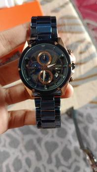 Product Review of CristianoAillenJamTanganPriaAnalog8895RantaiStainlessSteelChronographKacaSapphireWaterResistant3ATMWatchesWaterproof from A**👑 0