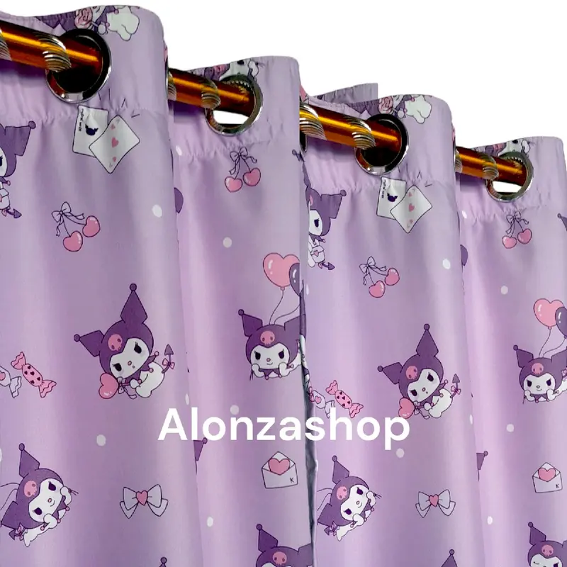 GIRDEN JENDELA KUROMI, LABUBU, MELODY, CINAMOROL Katun 0