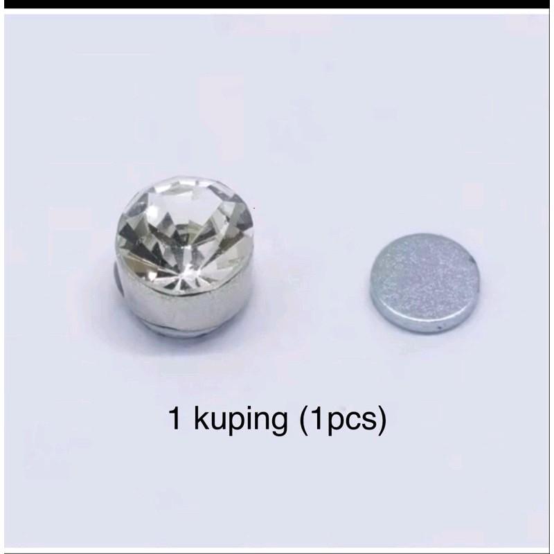 ANTING TEMPEL ANTING MAGNET KOREA PRMTA SILVER KEREN Earrings Stainless Titanium anting  magnet pria 4
