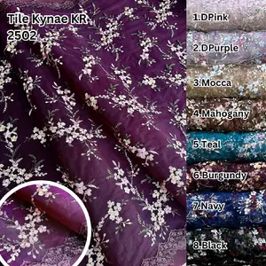 Kain Tile Kynae KR 2502 pinggiran praday (Lebar kain 135cm cocok untuk kebaya)