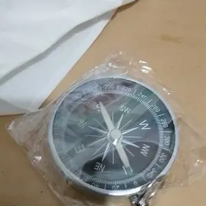 Gantungan Kunci Kompas Dm58Mm Mini Bulat Keychain Compass Untuk Kiblat