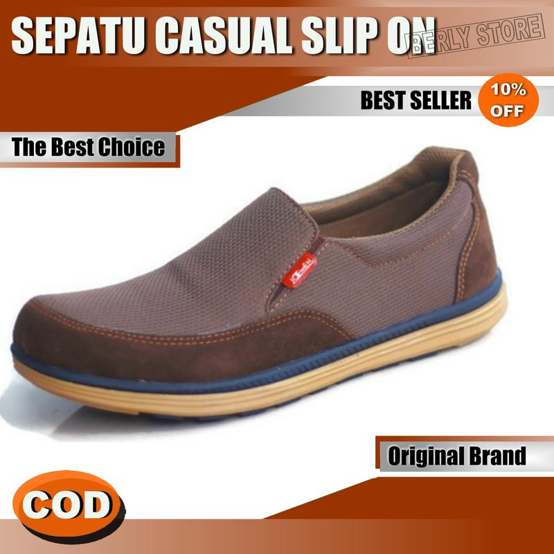SEPATU SLIP ON PRIA J 29 / SEPATU COWOK / SEPATU KERJA PRIA / SEPATU CASUAL 2