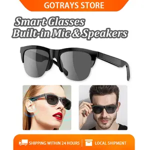 Smart Wireless Glasses BT Sunglasses Built-in Mic & Speakers Audio Glasses UV Protection Outdoor Sports Headphones for Men Women