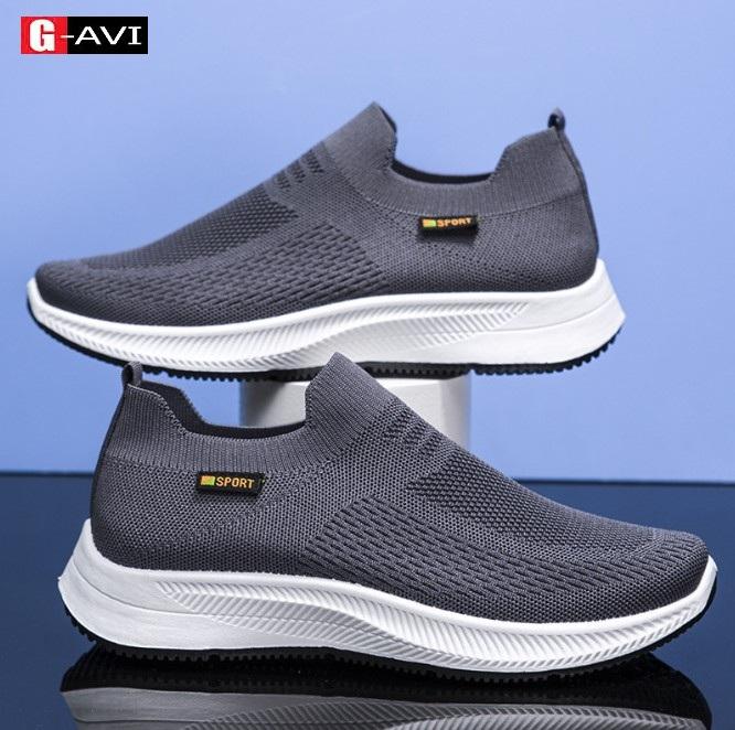 Giày Vải nam G-AVI giày lười nam vải đệt êm chân thoáng khí đi thể dục đi làm đi chơi HOT 2025 GF16