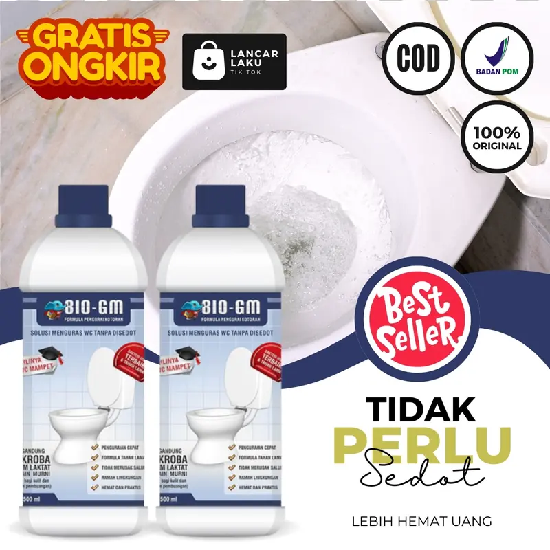 Bio Gm Plus - Cairan Wc Mampet Penuh Tersumbat Bau Dan Buntu Tanpa Sedot Pembersih Kloset Duduk Jongkok Berkerak Cairan Penguras Mengatasi Septic Tank Mampet 1