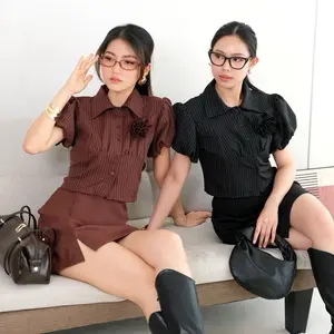 AMORA TOP - Kemeja wanita crop top || Elarys Clothing