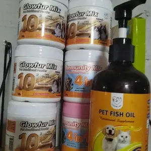 Cassiel Pet Vitamin Kucing/Anjing 120g Gemuk & Bulu Anti Rontok Multivitamin, Spirulina, Minyak Ikan