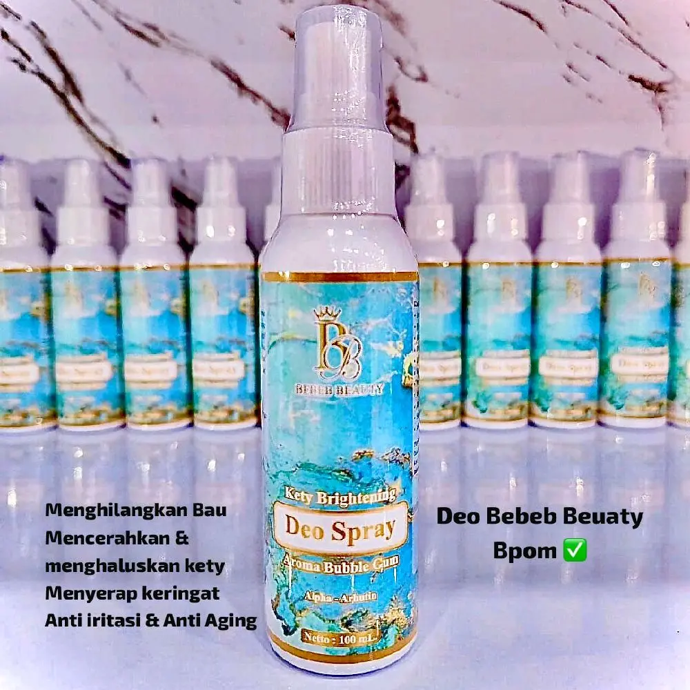 BEBEB BEAUTY DEO SPRAY AROMA BUBLE GUM 100ml KETY CERAH DAN HARUM BEBAS BAU
