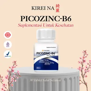 PICOZINC B6 (Zinc Picolinate 50mg  Vitamin B6 HCl 10mg) . Kemasan : 1 Botol @30 tablet salut selaput