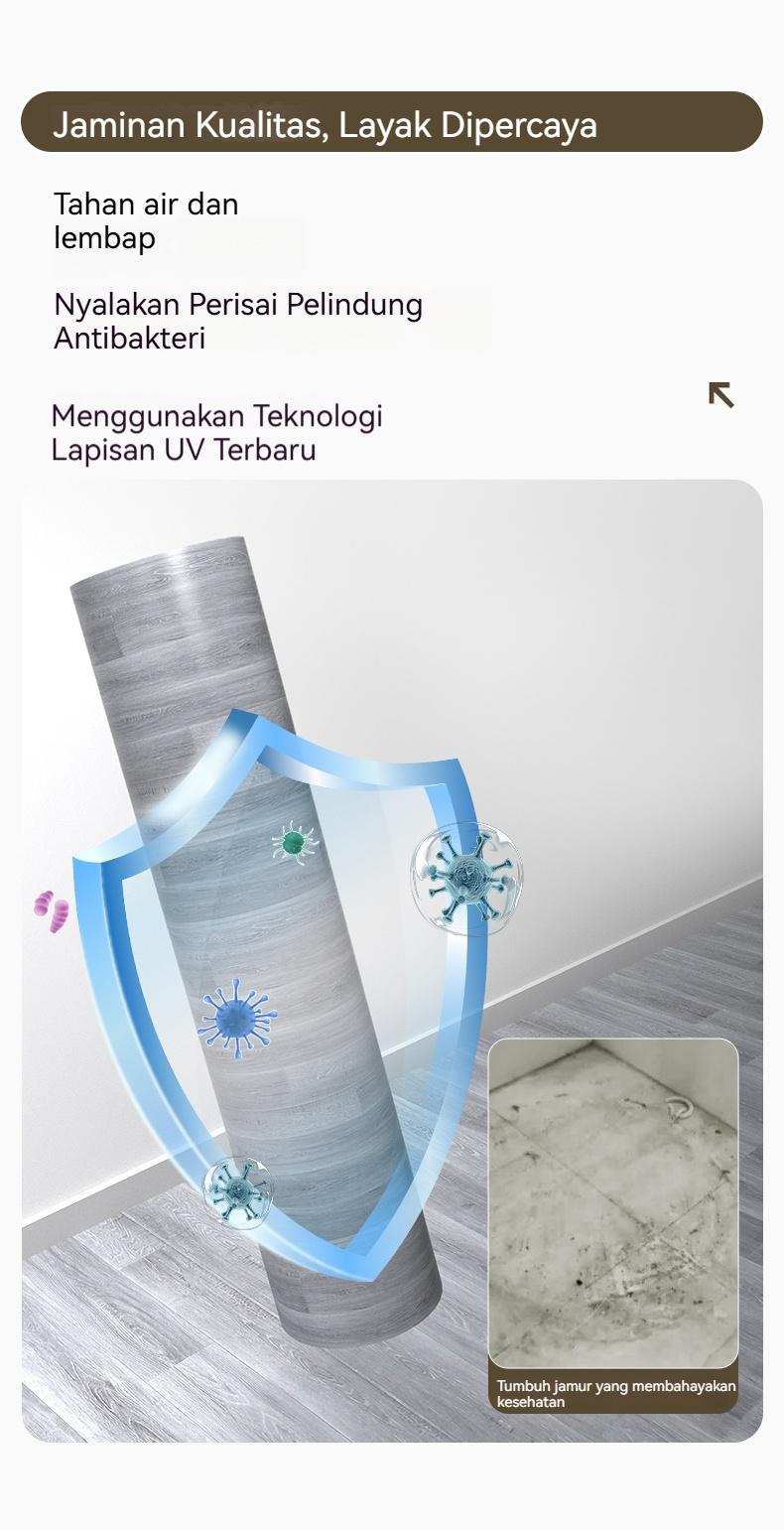 【​​Pengiriman hari ini​​​​】Ketebalan 1.0 mm Karpet Lantai Motif Kayu / Karpet Lantai Roll Vinyl Roll/ Vinyl Gulung Panjang Dekorasi Lantai Motif Kayu Anti-Slip Mudah Bersih /Bertekstur Emboss 2MX5M 2MX10M 2MX25M