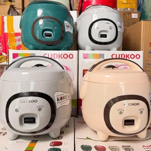 Nồi cơm điện mini dung tích 1L 1,2L 1,8 2l2 Hình Mặt Con Heo lòng siêu dày cơm siêu ngon Bảo Hành 12 Tháng