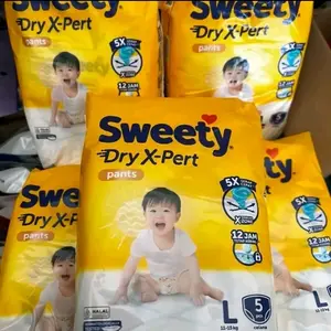 3pak Sweety Dry Xpert mini M5,L5,XL4 bayi popok Diapers