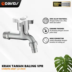 Keran Kamar Mandi Kran Tembok Air Baling 1/2 Inch