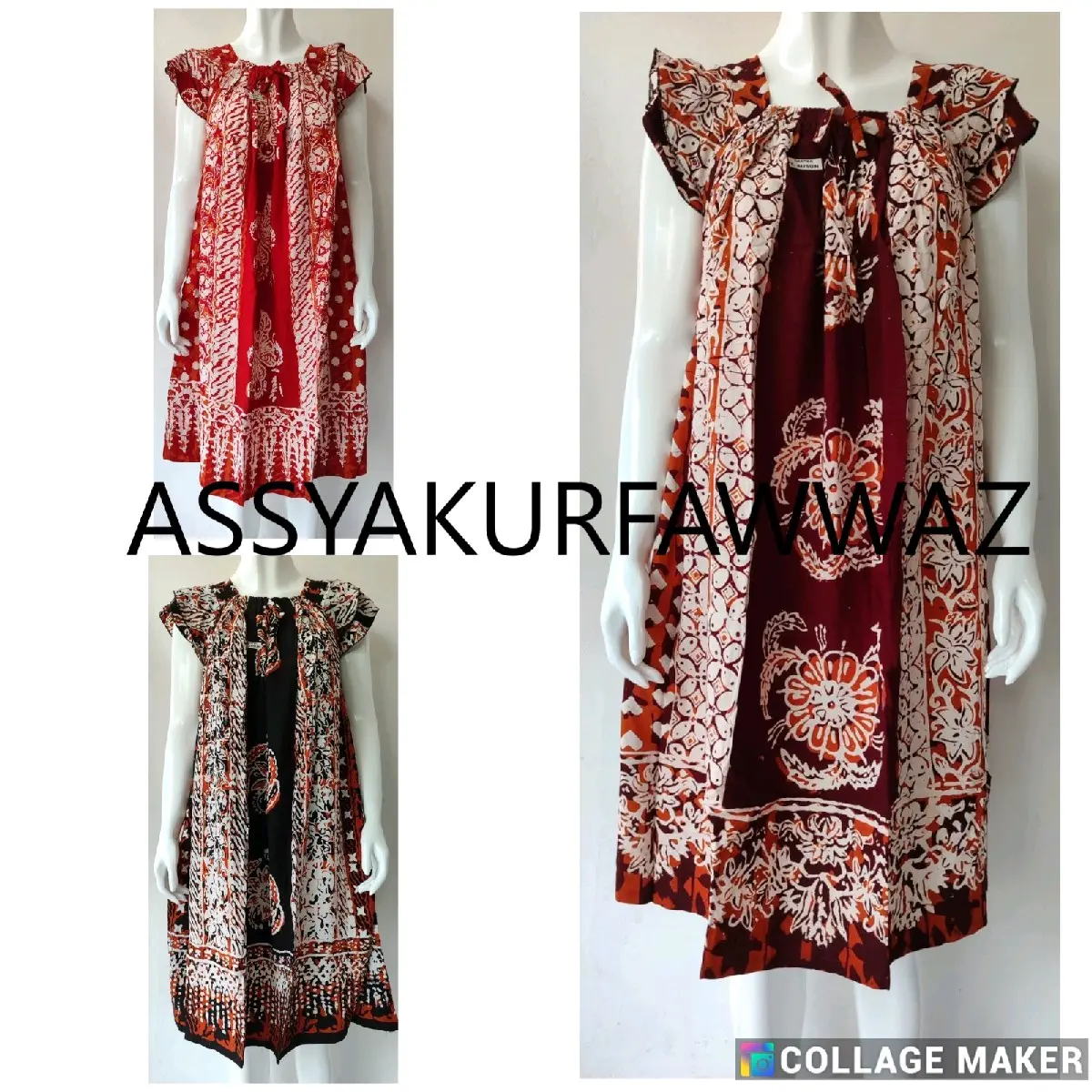 DASTER BATIK CETAK WW MODEL TANGAN SUSUN