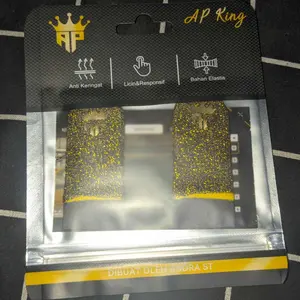 (Sarung Jempol AP King V2 X BSK Pian) Aksesoris Gaming Anti Keringat, Logo Reflectif Hologram & Licin Banget Untuk Game Free Fire & Mobile Legends By Andra ST