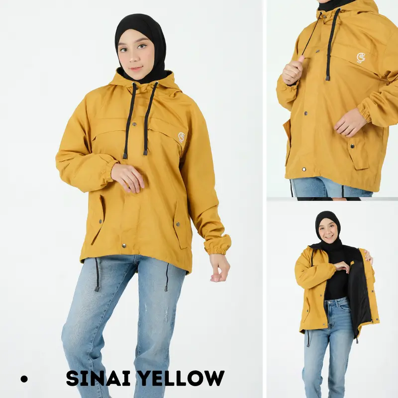 Jaket Parasut Wanita Waterproof Model Sinai Size M L XL XXL Original FCF / Jaket Wanita Outdoor 7