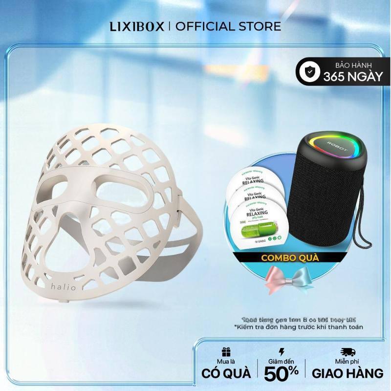Mặt Nạ Ánh Sáng Halio PureGlow Ultralite Silicone LED Chăm Sóc Da Hỗ Trợ Cải Thiện Da  Face Mask mặt  nạ