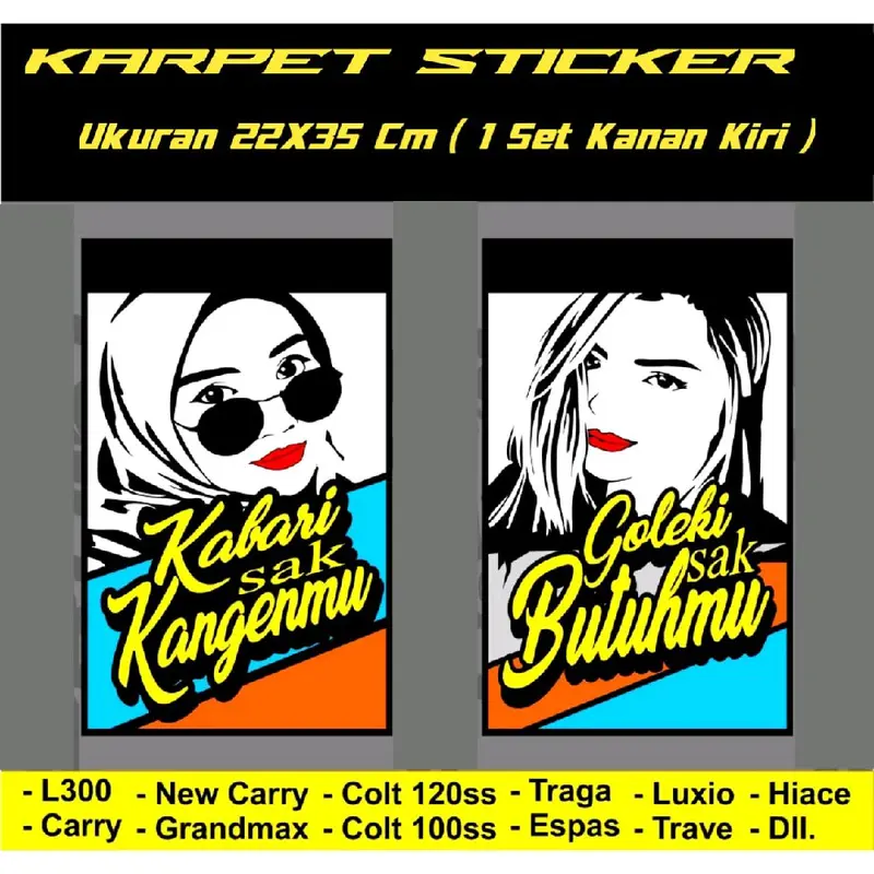 Karpet/Kepet Lumpur Roda Belakang Pick Up 1 Set Kanan Kiri 0