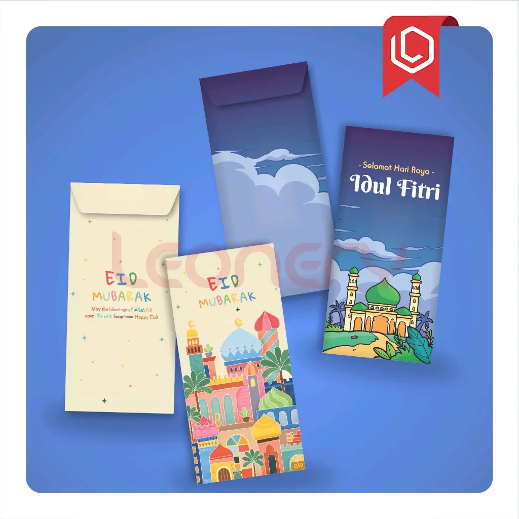 Saya menjual Leonery 30Pcs Amplop lebaran idul fitri