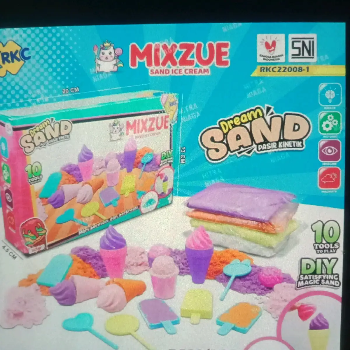 Mainan anak mainan pasir MIXZUE dream  sand pasir sintetik / mainan pasir set