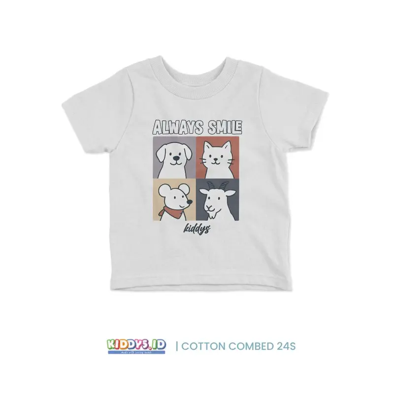 Kiddys Kaos Pakaian Fashion Anak Laki-laki dan Perempuan Cotton 24s Premium KA80 - G10 2