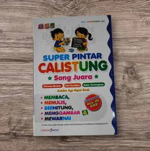 BUKU ANAK SUPER PINTAR CALISTUNG ORIGINAL FULL COLLOR 128 HALAMAN BERKWALITAS BAGUS
