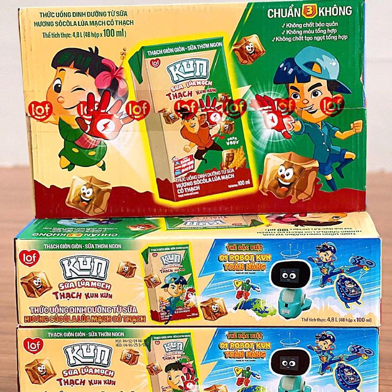 SIÊU RẺ - SỮA KUN THẠCH 100ML THÙNG 48 HỘP (DATE XA 20/12/2025)