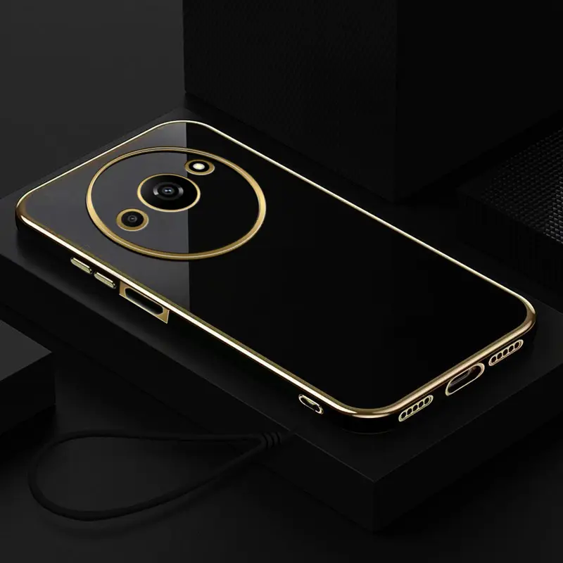 Case Xiaomi Redmi A3 Casing Ultra Slim Luxury Square Plating Premium Softcase 1