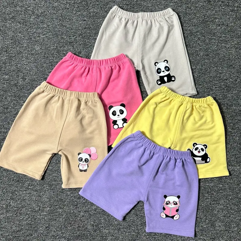 Paket Hemat Celana Pendek Anak usia 1 -7 tahun Katun Bayi Perempuan Newborn celana anak se Lutut 3