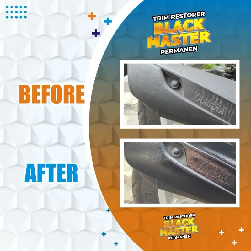 Black Master Penghitam Body Permanen Trim Restorer - Kendaraan Car Karet, Formula Baru, Garansi Uang Kembali - Baret - Paint 3