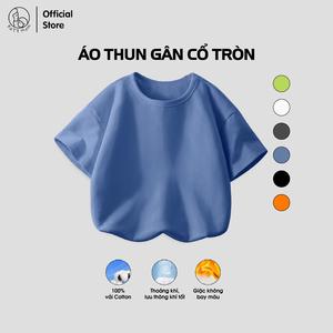 Áo Thun PATT MOM Cho Bé Trai, Phông Ngắn Tay Vải Bo Gân Co Giãn 4 Chiều Mềm Mại