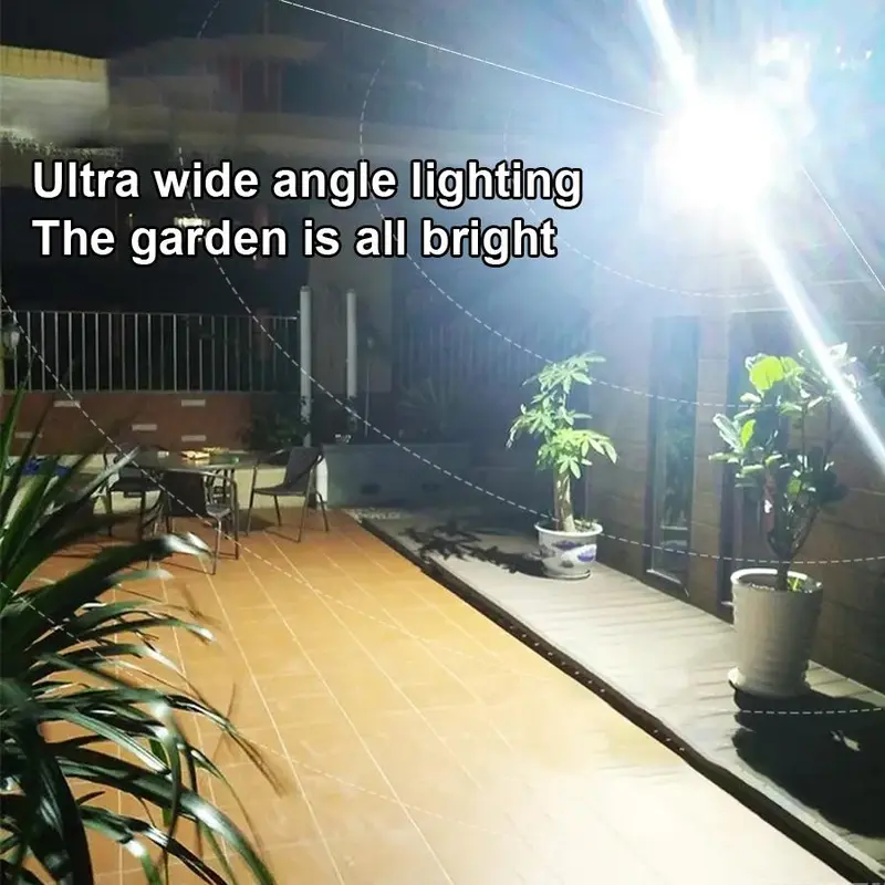 Solar Powered Outdoor Street Light, Ultra-bright LED Garden Light, Outdoor Solar Light with Motion-Sensor, Outdoor Lighting for Garden, Yard, Patio 8