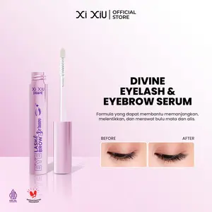 Xi XiU DIVINE EYELASH & EYEBROW SERUM Xi XiU Divine Eyelash & Eyebrow Serum | Copper Tripeptide-1, Royal Jelly, Argan Oil, Panthenol | Menebalkan Pertumbuhan & Menguatkan Bulu Alis Mata | Thicker, Stronger, Healthier Lash & Brow |