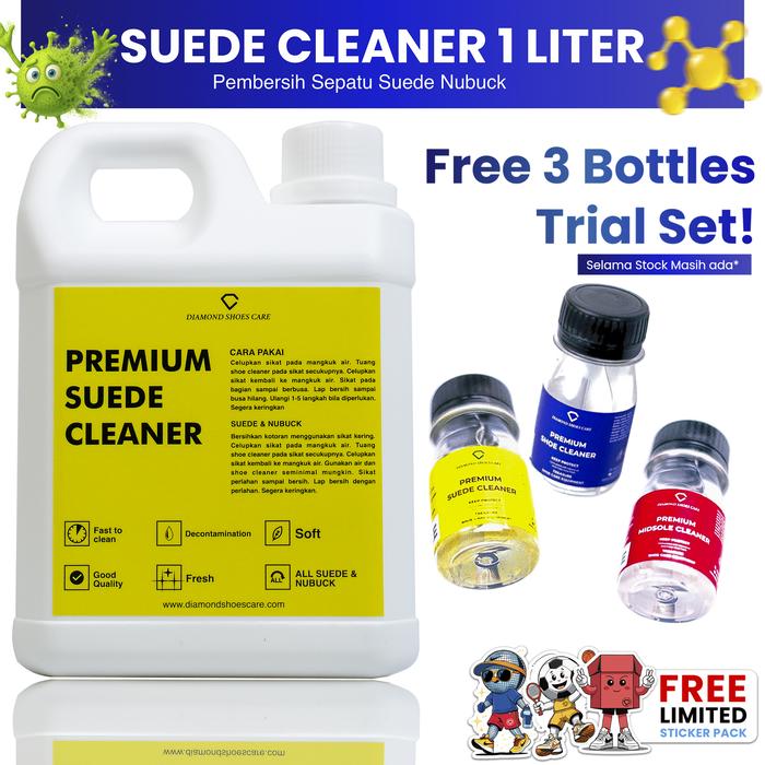 Gambar Premium Suede Cleaner 1 Liter - Sabun Pembersih Sepatu Suede Shoe Care dari Diamond Shoes Care Kota Semarang Tokopedia