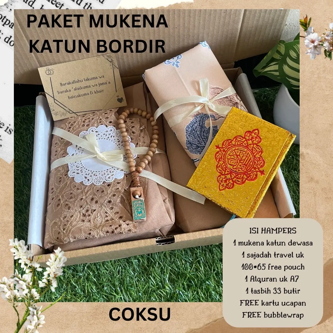 HAMPERS MUKENA KATUN BORDIR MAHAR PERNIKAHAN