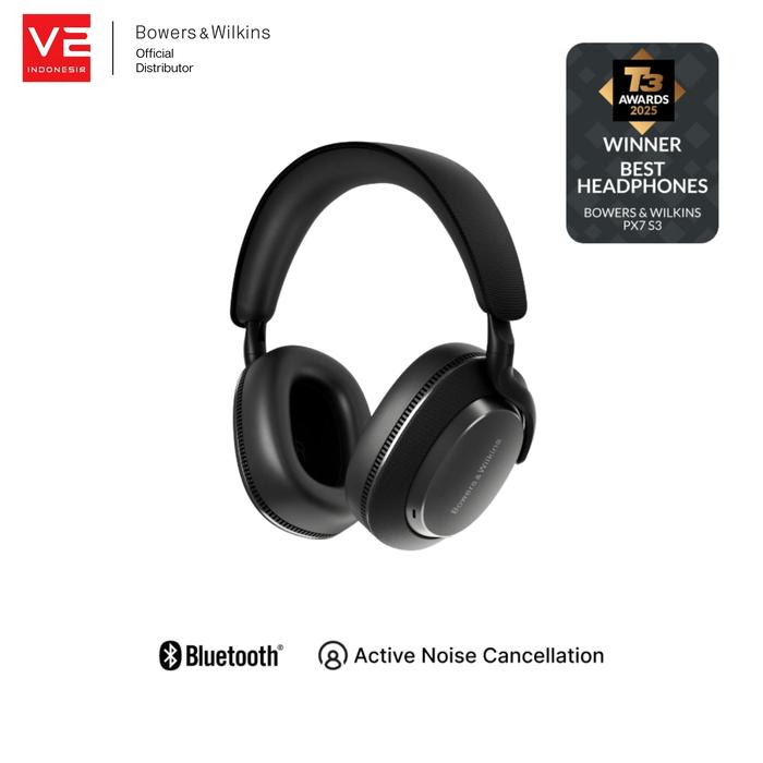 Gambar B&W Bowers & Wilkins Px7 S3 Wireless Headphones with Active Noise Cancelling (ANC) - Anthracite Black dari Bowers & Wilkins Kota Tangerang Tokopedia