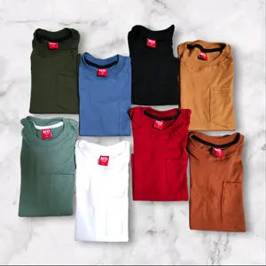 kaos oblong anak poket segitiga